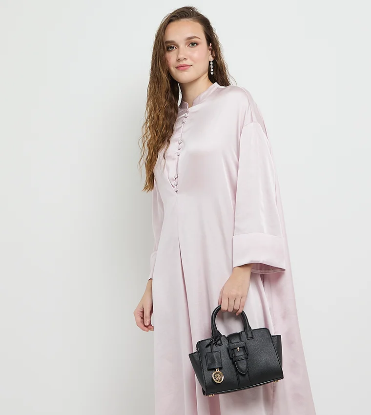 آن كلاين حقيبة ساتشيل بسحاب من آن كلاين بنقش بارز